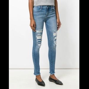 J BRAND Distressed Slim Fit Jeans 28